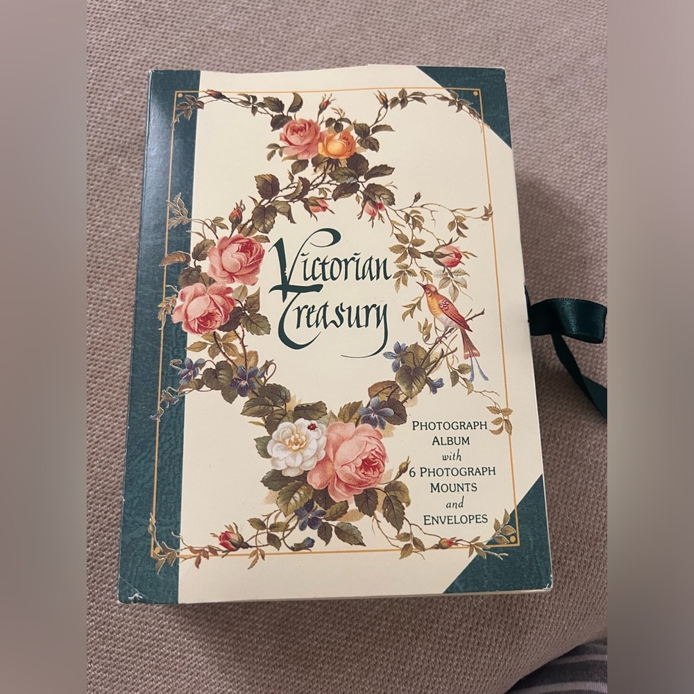 Victorian Treasury Photograph Album with Photo Mounts & Envelopes